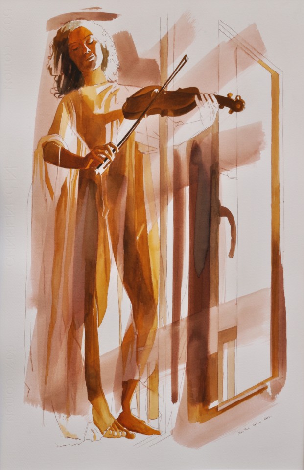 Lány hegedűvel-I